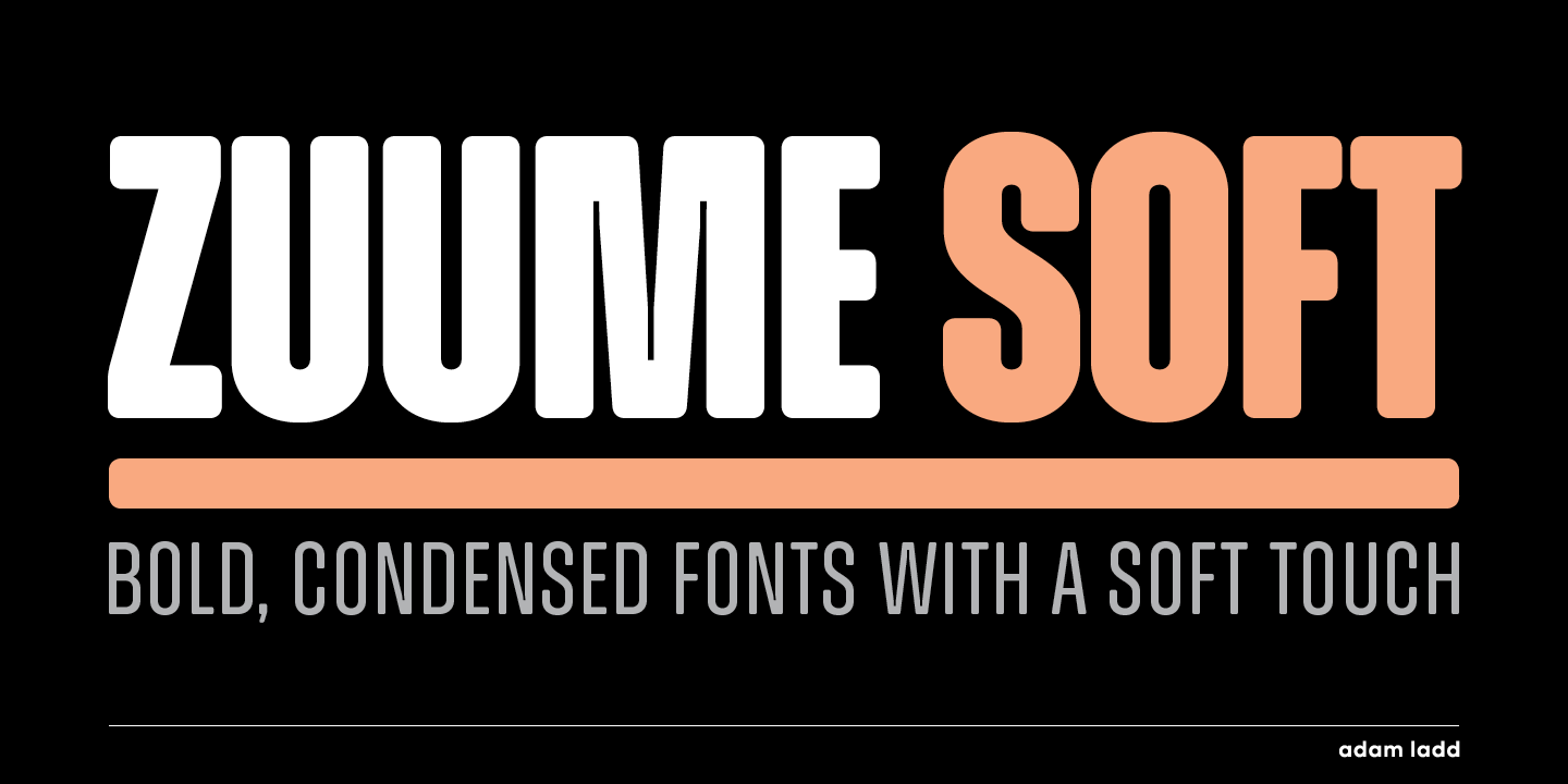 Пример шрифта Zuume Soft #1